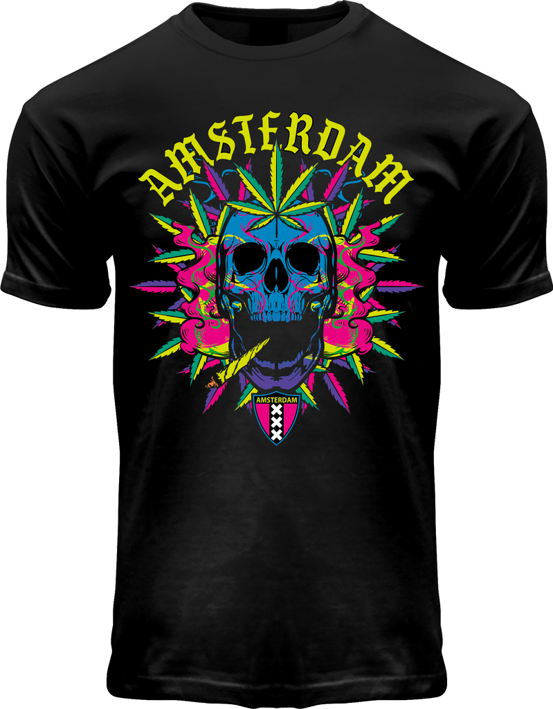 Fox Originals Amsterdam Black Fluor Skull T-shirt